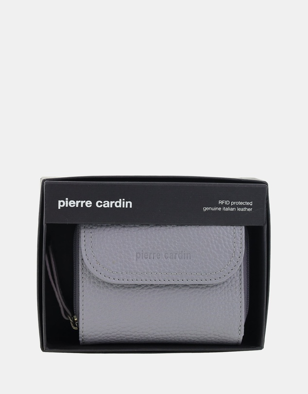 Pierre Cardin - Pierre Cardin Ladies Leather Tri-Fold Tab Wallet