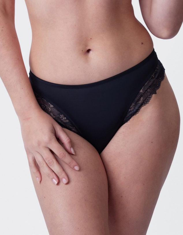 Bras N Things - Erin High Waist G String - Black