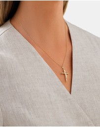 Michael Hill - Crucifix Cross Pendant in 10kt Yellow Gold