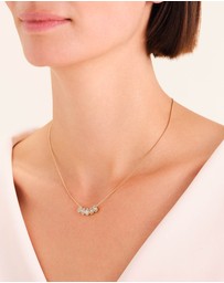 Rosefield - Playful Diamonds Multi Drops Gold-Tone Necklace