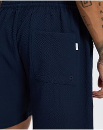 Les Deux - Stan Seersucker Swim Shorts