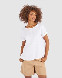 CAMIXA - Teena Linen T-shirt Top