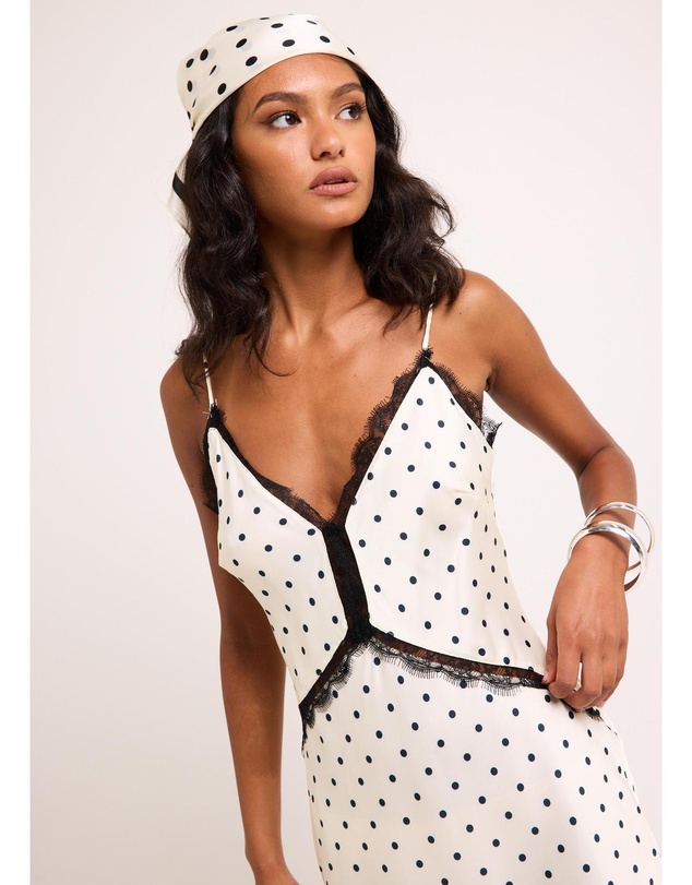 Alice In The Eve - Pamela Polka Slip Mini Dress