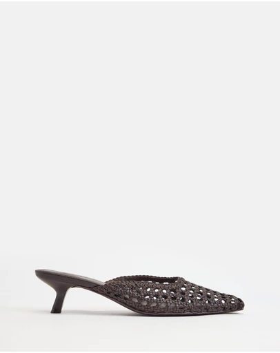 AERE - Woven Leather Heels