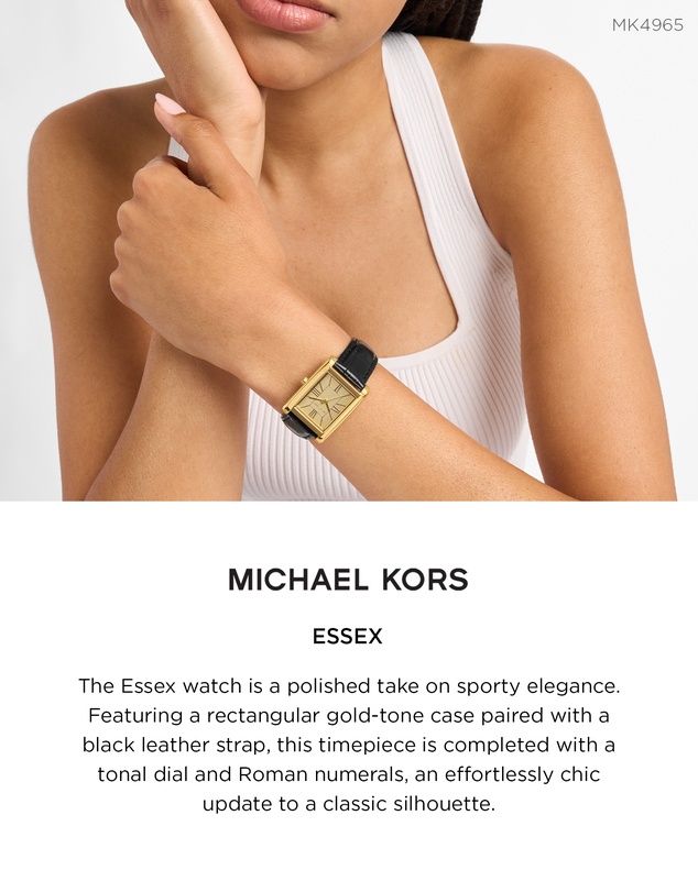 Michael Kors - Essex Black Analogue Watch