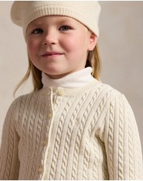 Polo Ralph Lauren - Metallic Mini-Cable Cardigan - ICONIC EXCLUSIVE - Kids