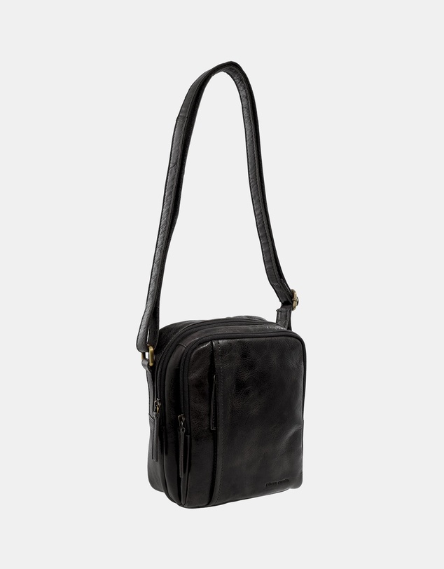 Pierre Cardin - Pierre Cardin Men's Leather Classic Crossbody Bag