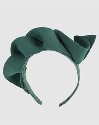Max Alexander - Felt Green Spiral Fascinator