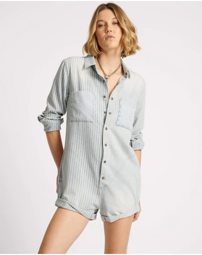 ONE TEASPOON - Painters Stripe Prophecy Jumpsuit