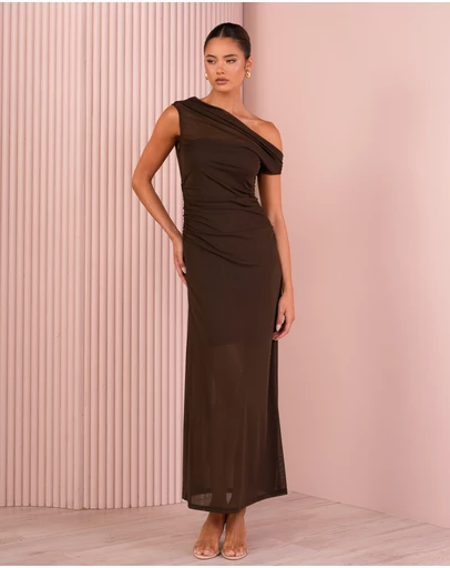 Azzurielle - Taylen One Shoulder Maxi Dress