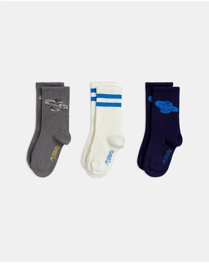 Mini Rodini - 3-Pack Planet Socks - Kids
