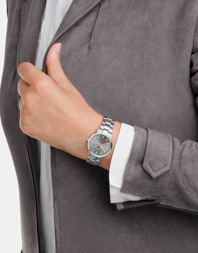 Mondaine - Mondaine Classic Silver Stainless Steel 30mm Watch