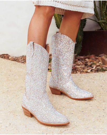 SILVER RHINESTONE