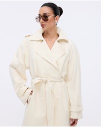 Minima Esenciales - Isra Cotton Twill Trench Coat