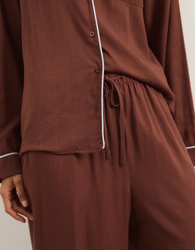 Atmos&Here - Ava Linen Blend Long PJ Set