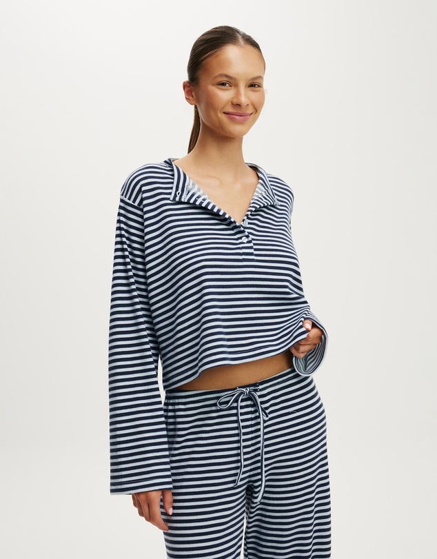 Cotton On Body - Super Soft Waffle Henley Top