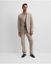 Country Road - Regular Linen Cotton Textured Jacket
