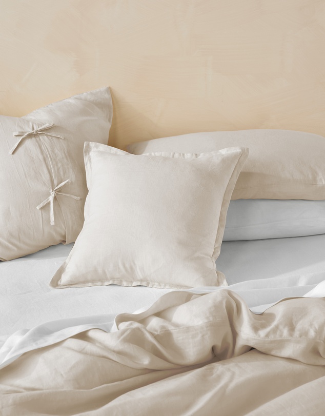 Linen House - Nimes Pure Linen Filled Cushion