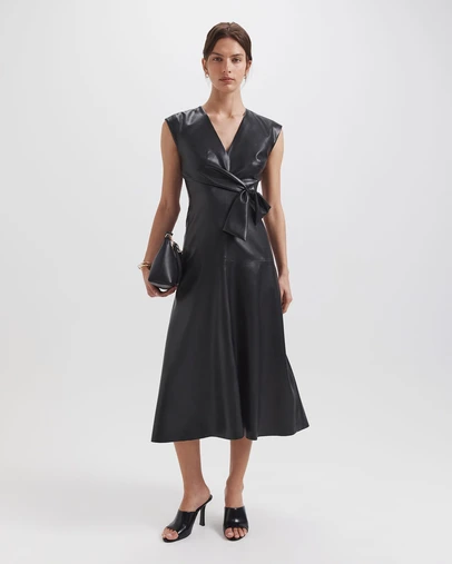 SABA - Mimi Faux Leather Dress