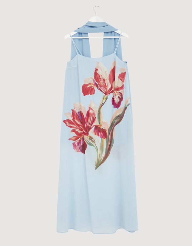 Revibe - Repaired AERE Rosalee Scarf Maxi Dress - AU 12