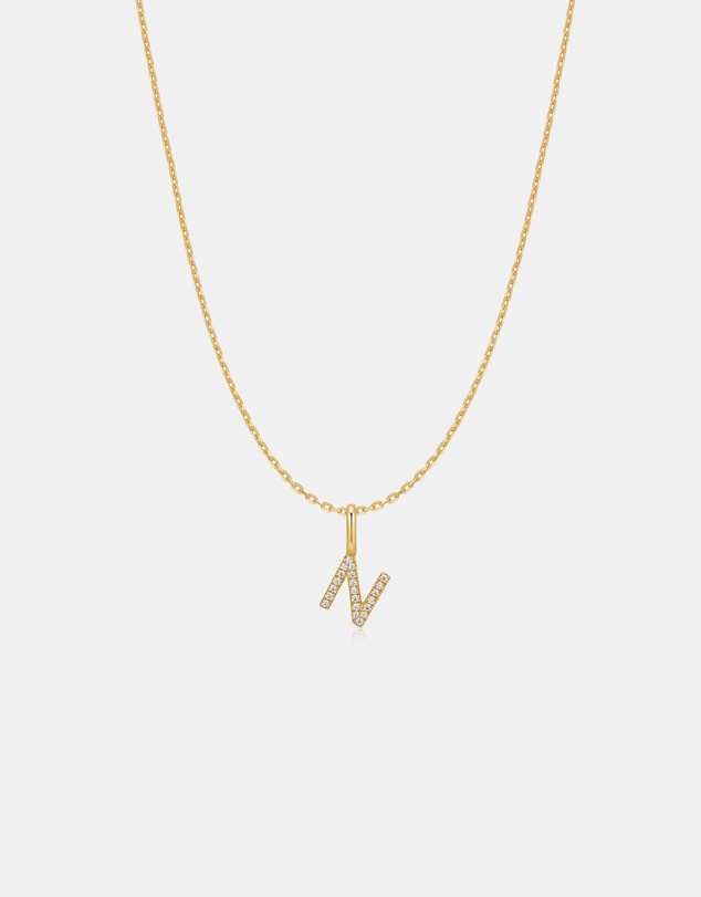 Ania Haie - Ania Haie Gold Letter N Initial Necklace