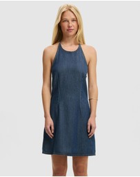 Cotton On - Sloan Lightweight Denim Halter Dress