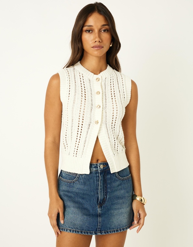 Dazie - Poppy Knit Vest