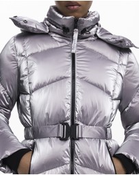 Desigual - Metallic quilted puffer jacket