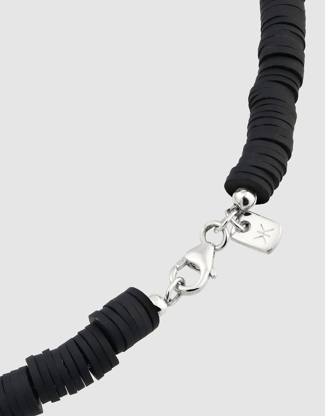 Kuzzoi - ICONIC EXCLUSIVE - Cornelian Skull Bead Necklace in 925 Silver