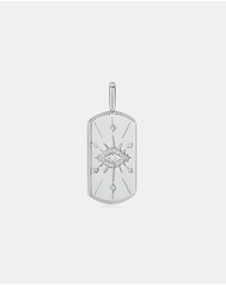 Ania Haie - Silver Evil Eye Tag Charm