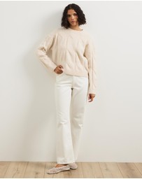 Atmos&Here - Stella Cable Knit Oversized Knit Jumper
