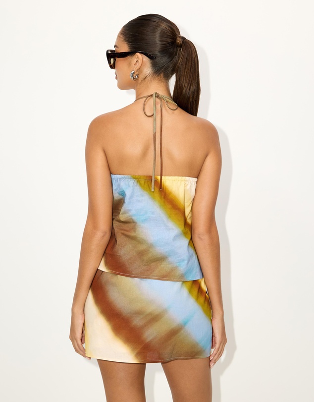 Dazie - Zadie Linen Blend Halter Top