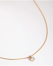 Lovisa - Waterproof Gold Plated Stainless Steel Diamante Necklace