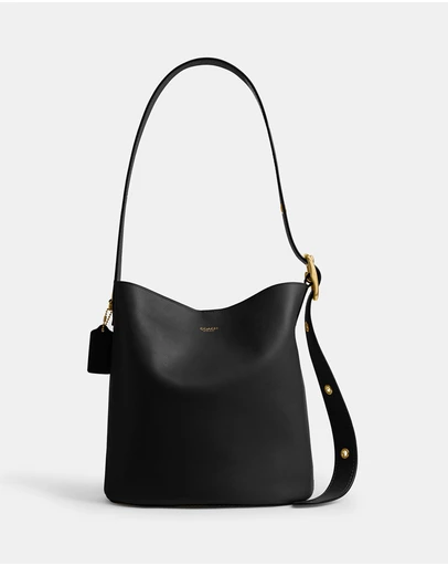 Coach - Natural Grain Leather Bowery Bucket Bag