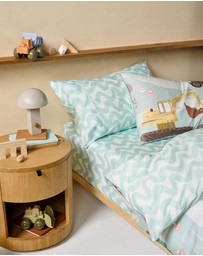 Linen House Kids - Wiggle Wiggle Fitted Sheet + Pillowcase Set
