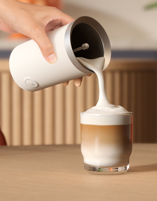 Philips - Baristina Milk Frother Cloud White