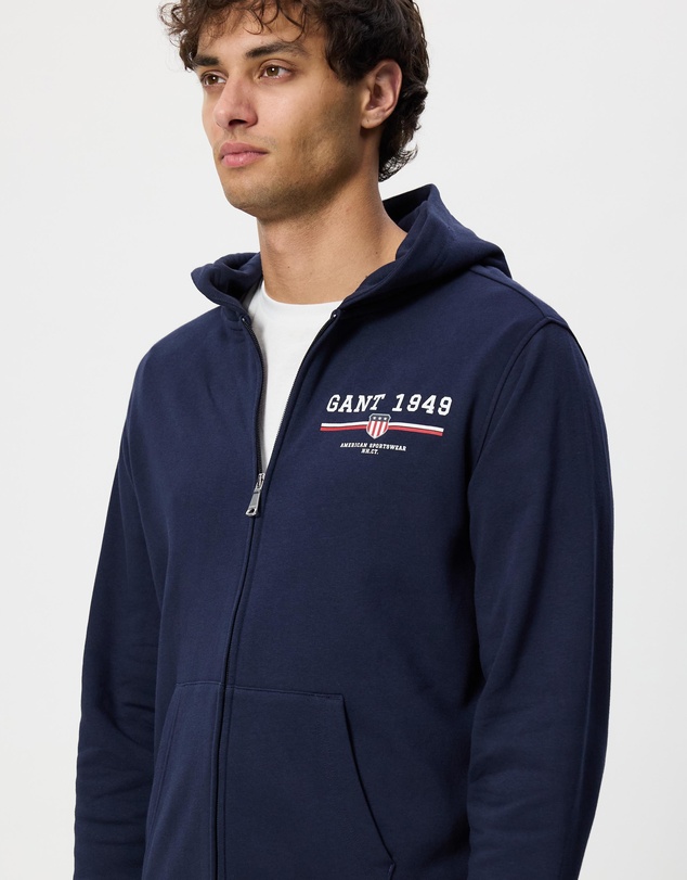 Gant - Graphic Full Zip Hoodie