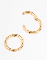 Lovisa - Gold Plated Surgical Steel Sleeper Earrings 8mm
