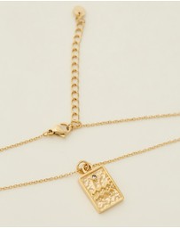 Carly Paiker - Aquarius Star Sign Zodiac Tag Necklace