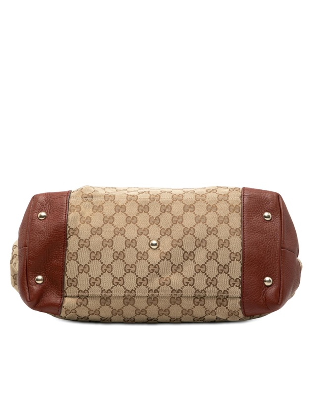 Gucci - Pre-Loved Medium GG Canvas Web Dressage Tote