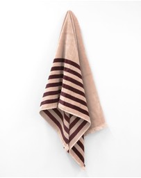 Aura Home - Palma Stripe Australian Cotton Bath Towel Set