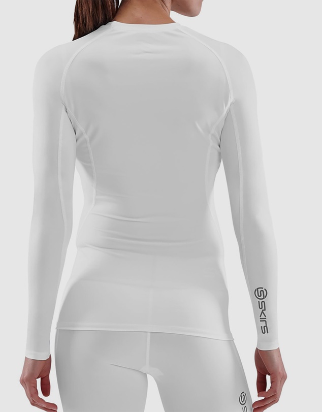SKINS - SKINS Compression Women's Series-1 Active Long Sleeve Top White