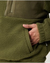 Rhythm - Koa Fleece Half Zip Sweat