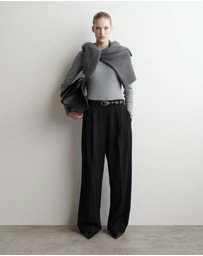 COS - Ribbed Jersey Long-Sleeved Top