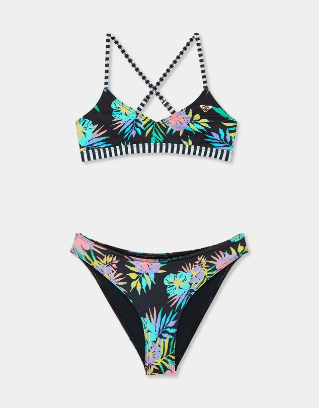 Roxy - Girls 4 to 16 Roxy Active Athletic Tri Set Two Piece