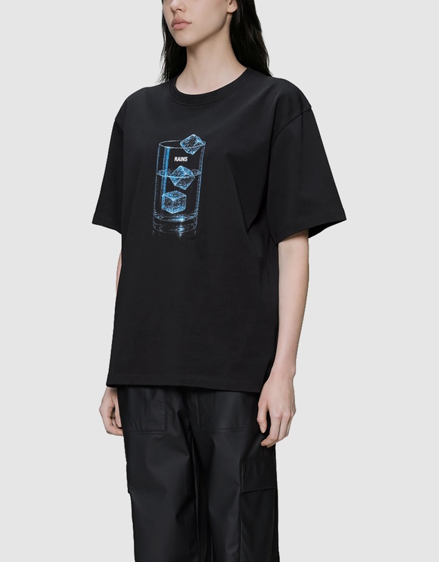 RAINS - Women's Classic T-Shirt Cubes Black