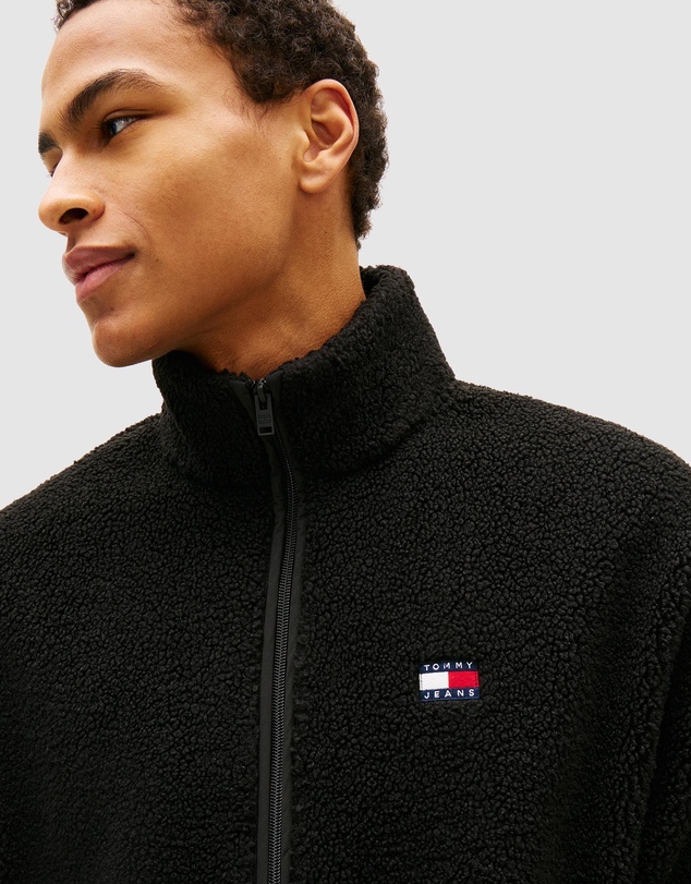 Tommy Jeans - Relaxed Badge Zip Through Teddy
