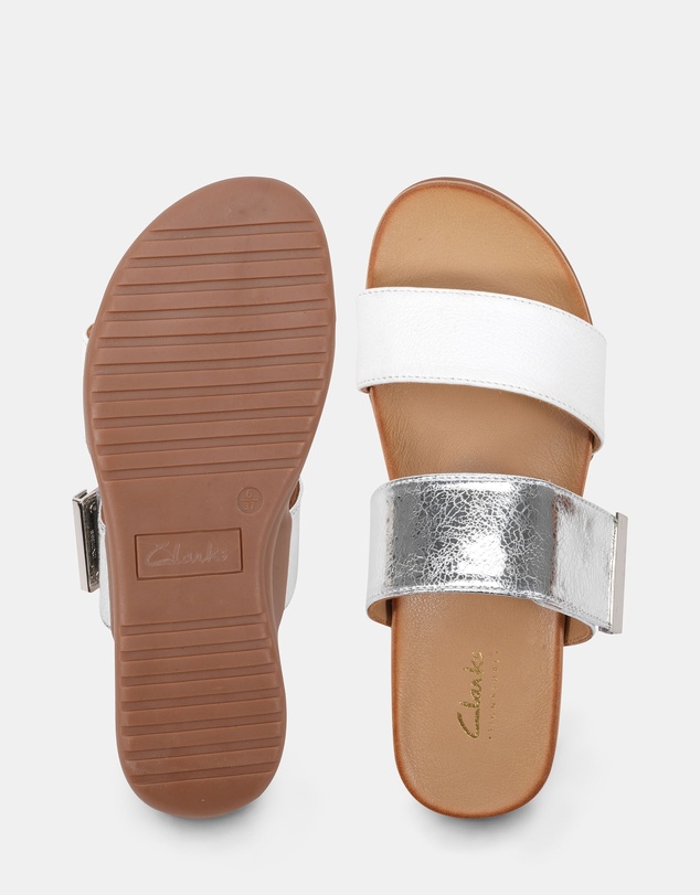 Clarks - Suze White/Silver