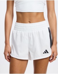 adidas Performance - Pacer Workout Woven High Rise 3 Inch Shorts