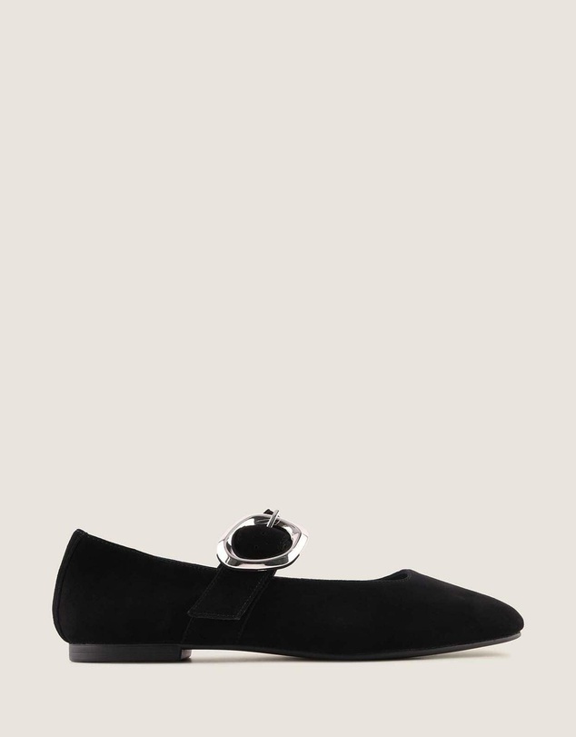 Shelly Shen - Levon Ballet Flats Black Suede